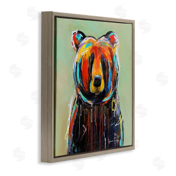 Stupell Industries Karrie Evenson | Abstract Urban Bear Graffiti Wall Art