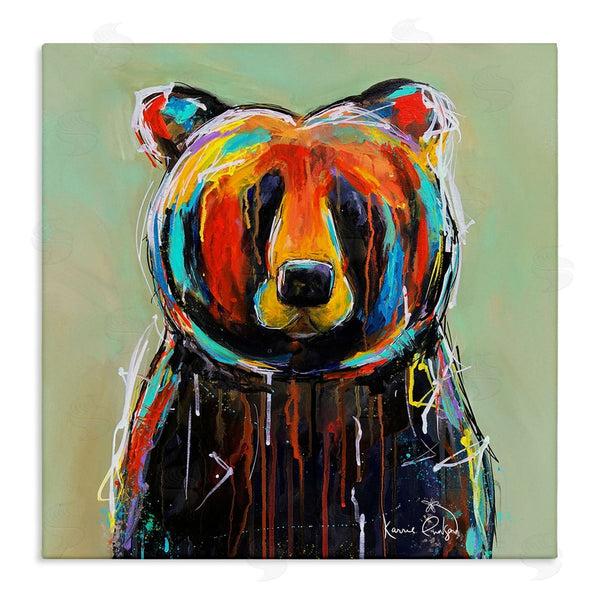 stupell industries Karrie Evenson | Abstract Urban Bear Graffiti Wall Art