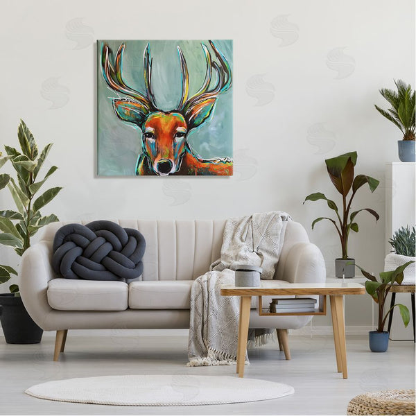 Stupell Industries Karrie Evenson | Modern Urban Deer Painting Wall Art