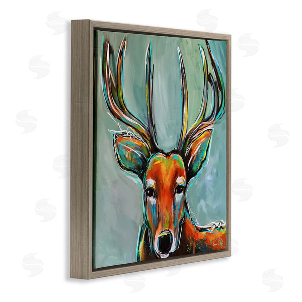 Stupell Industries Karrie Evenson | Modern Urban Deer Painting Wall Art