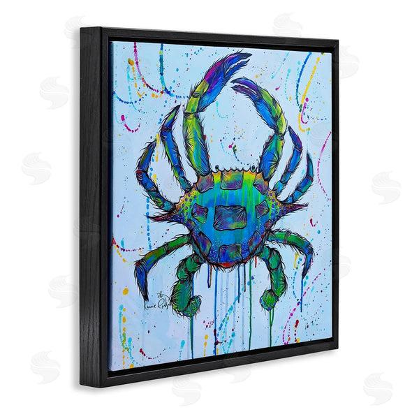 Stupell Industries Karrie Evenson | Street Style Crab Paint Splatter Urban Design Wall Art