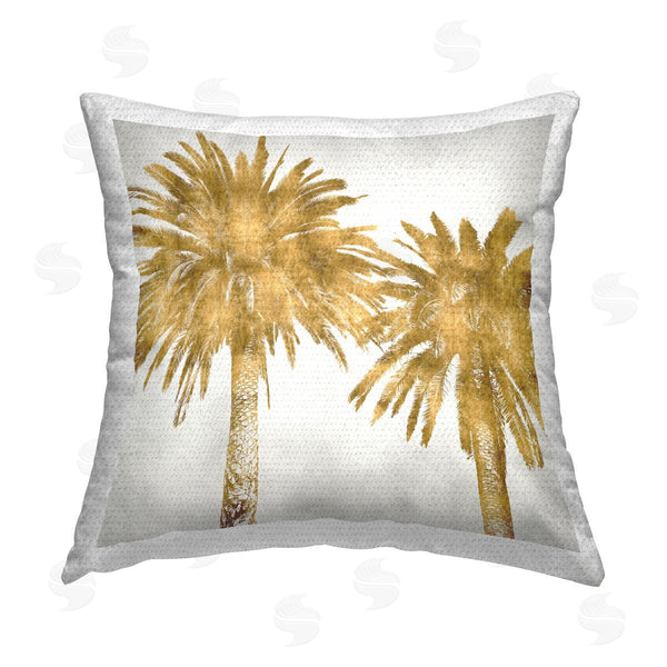 Stupell Industries Kate Bennett | Glam Palm Trees Tropical Plants Printed Throw Pillow