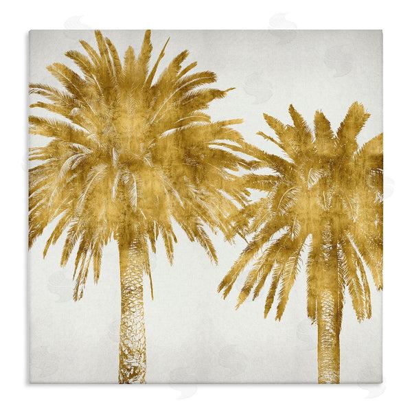 stupell industries Kate Bennett | Summer Glam Palm Trees Over Off-White