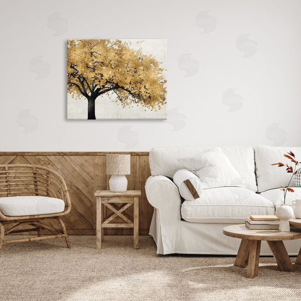 Stupell Industries Kate Bennett | Traditional Tree With Autumn Leaves Over Neutral Wall Art