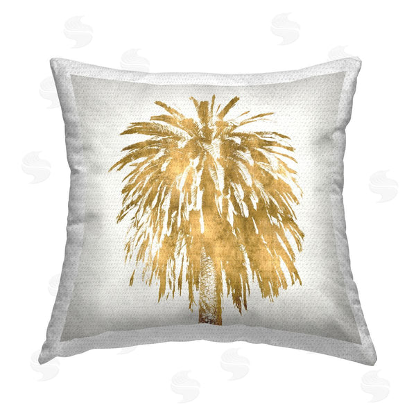 Stupell Industries Kate Bennett | Tropical Glam Palm Tree Leaves Printed Throw Pillow