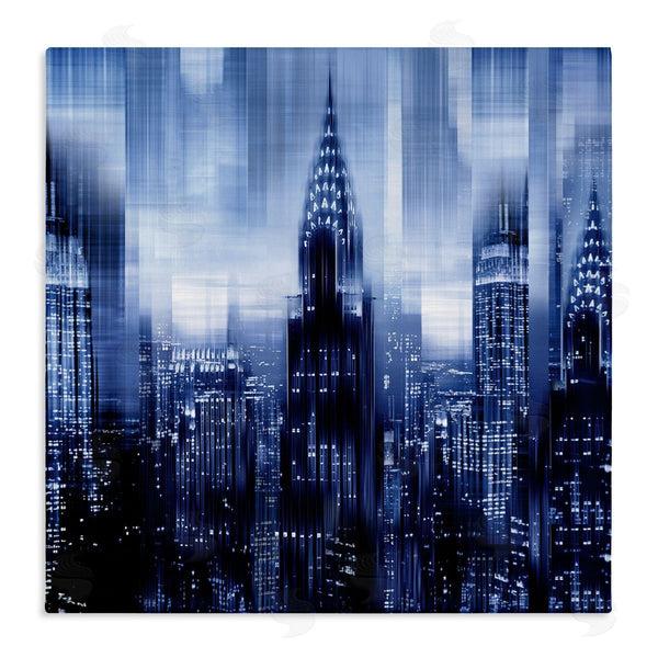 stupell industries Kate Carrigan | New York Cityscape Soft Focus Blue Architecture Wall Art