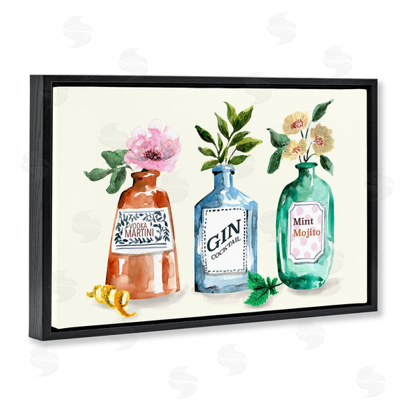 Stupell Industries Kate Eldridge | Floral Alcohol Bottles