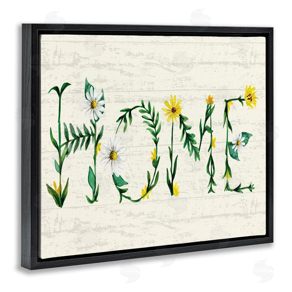Stupell Industries Kate Eldridge | Home Country Greeting Blissful Daisy Floral Typography Wall Art