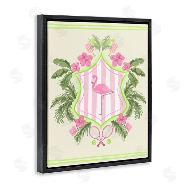 Stupell Industries Kate Eldridge | Palm Beach Flamingo Emblem