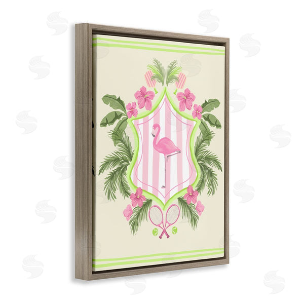 Stupell Industries Kate Eldridge | Palm Beach Flamingo Emblem