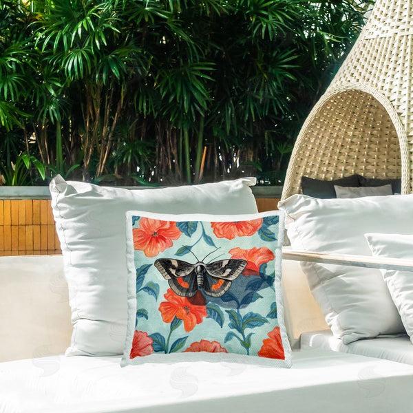 Stupell Industries Kate Jarvik Birch | Academia Moth On Floral Throw Pillow