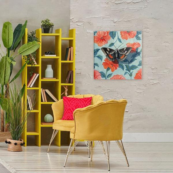 Stupell Industries Kate Jarvik Birch | Academia Moth On Floral Wall Art