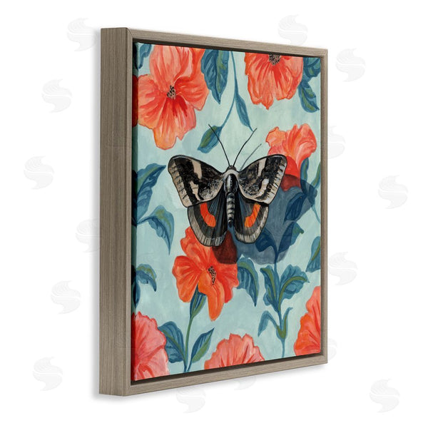 Stupell Industries Kate Jarvik Birch | Academia Moth On Floral Wall Art