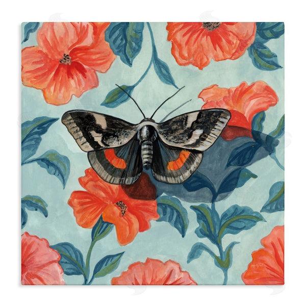 stupell industries Kate Jarvik Birch | Academia Moth On Floral Wall Art