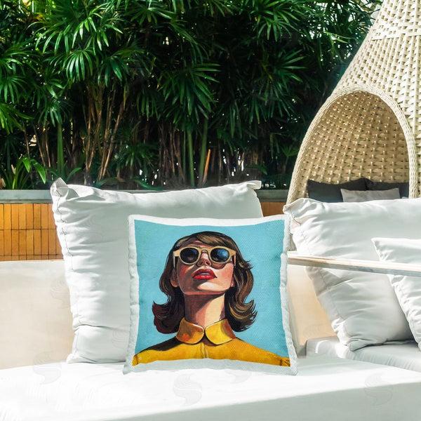 Stupell Industries Kate Jarvik Birch | Beautiful Sunshiny Day Retro Throw Pillow