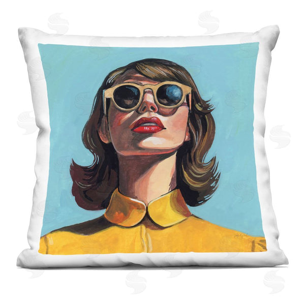 stupell industries Kate Jarvik Birch | Beautiful Sunshiny Day Retro Throw Pillow