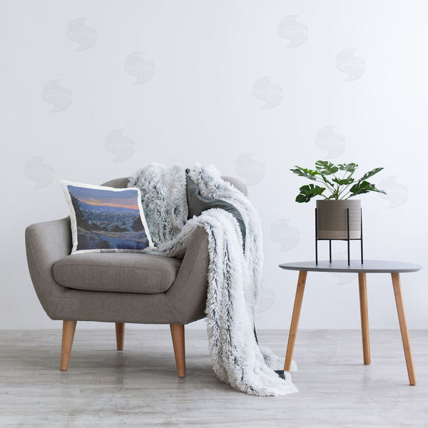 Stupell Industries Kate Jarvik Birch | Desert City Lights At Dusk Throw Pillow