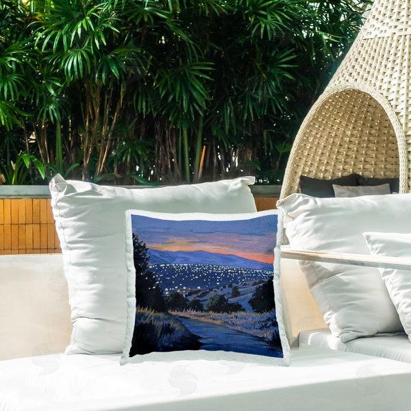 Stupell Industries Kate Jarvik Birch | Desert City Lights At Dusk Throw Pillow