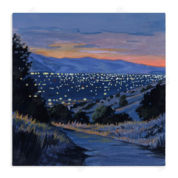stupell industries Kate Jarvik Birch | Desert City Lights At Dusk Wall Art