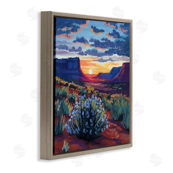 Stupell Industries Kate Jarvik Birch | Desert Sunset On Blooming Bush Wall Art