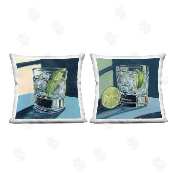 stupell industries Kate Jarvik Birch | Strong Gin Tonic Cocktail Throw Pillow