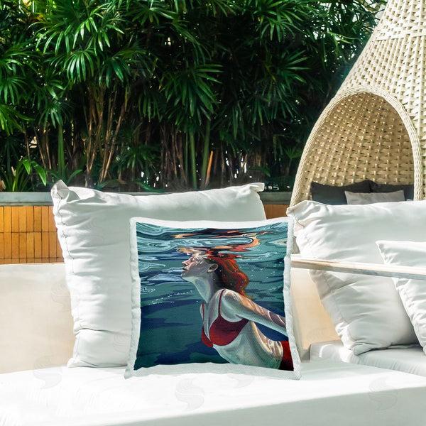 Stupell Industries Kate Jarvik Birch | Swimming To The Surface Throw Pillow
