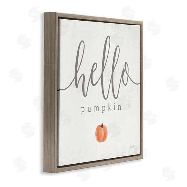 Stupell Industries Kate Sherrill | Hello Pumpkin Fall Greeting Wall Art