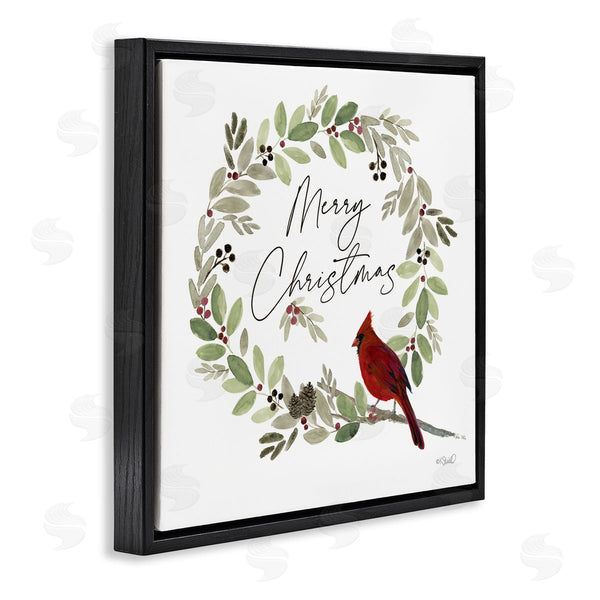 Stupell Industries Kate Sherrill | Merry Christmas Cardinal Wall Art