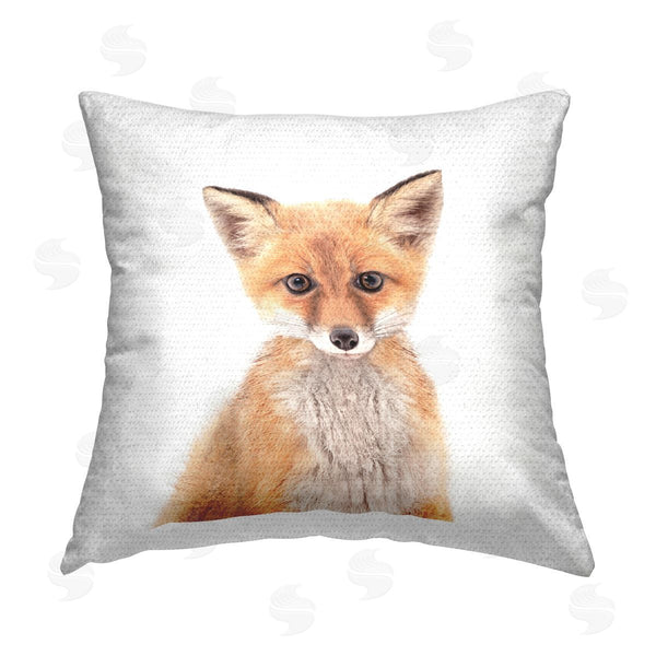 Stupell Industries Katherin Pienaar | Baby Red Fox Wildlife Portrait Printed Throw Pillow