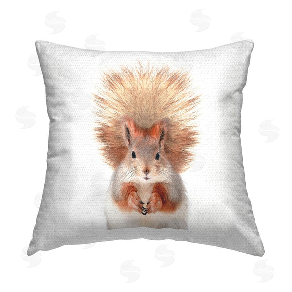 Stupell Industries Katherin Pienaar | Casual Brown Squirrel Portrait Printed Throw Pillow