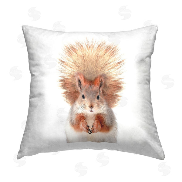 stupell industries Katherin Pienaar | Casual Brown Squirrel Portrait Printed Throw Pillow