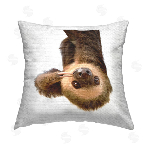 Stupell Industries Katherin Pienaar | Funny Sloth Upside Down Wildlife Printed Throw Pillow