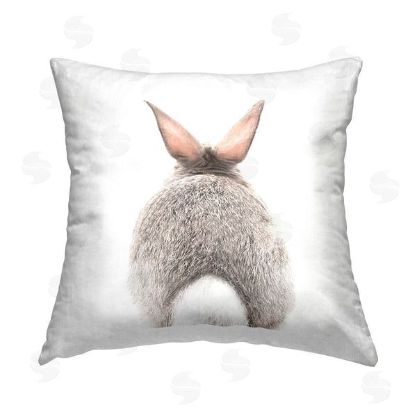 stupell industries Katherin Pienaar | Rabbit Tail Casual Animal Pet Printed Throw Pillow