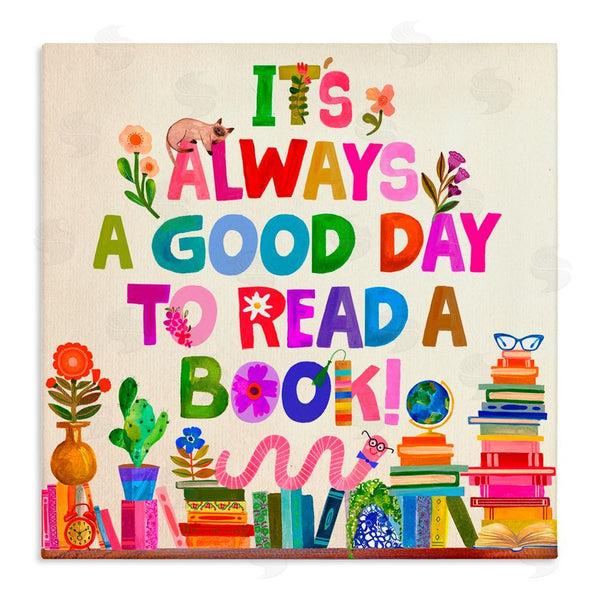 stupell industries Katherine Herrell Studio | Good Day To Read A Book Wall Art