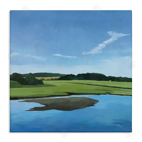 stupell industries Kathrine Lovell | Serene Pond Lake Landscape
