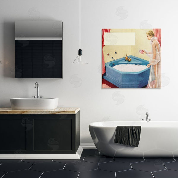 Stupell Industries Kathy Alper | Vintage Bubble Bath Girl Wall Art