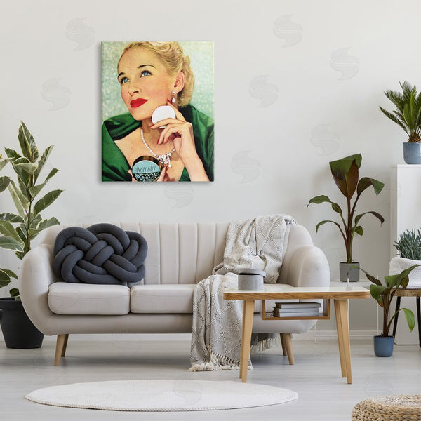Stupell Industries Kathy Alper | Vintage Cosmetic Ad Woman Wall Art