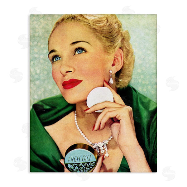 stupell industries Kathy Alper | Vintage Cosmetic Ad Woman Wall Art