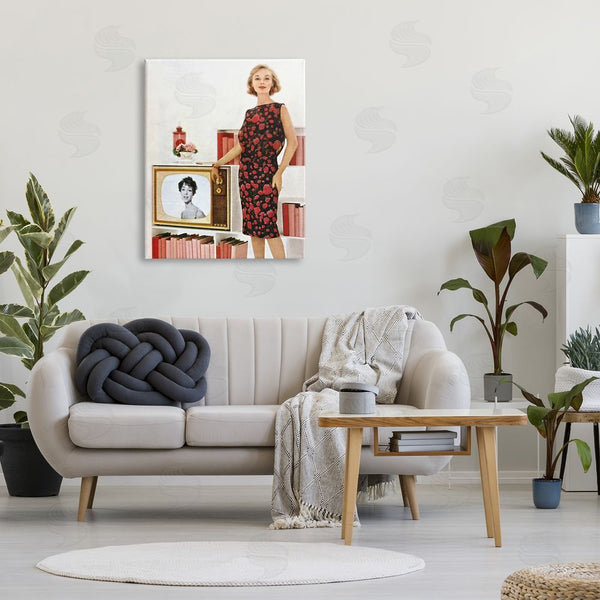 Stupell Industries Kathy Alper | Vintage TV Advertisement Woman Wall Art