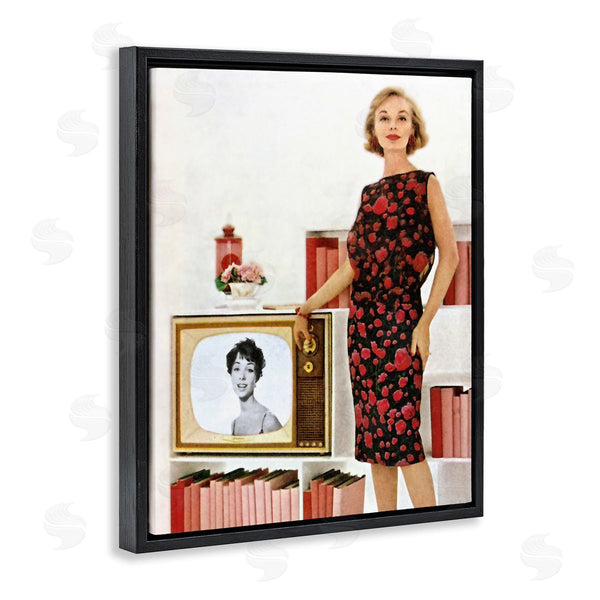 Stupell Industries Kathy Alper | Vintage TV Advertisement Woman Wall Art