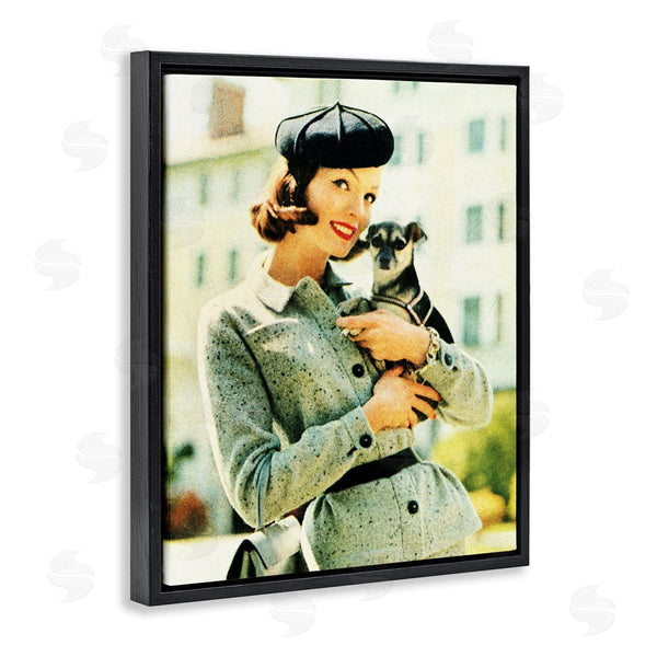 Stupell Industries Kathy Alper | Vintage Woman & Dog Portrait Wall Art