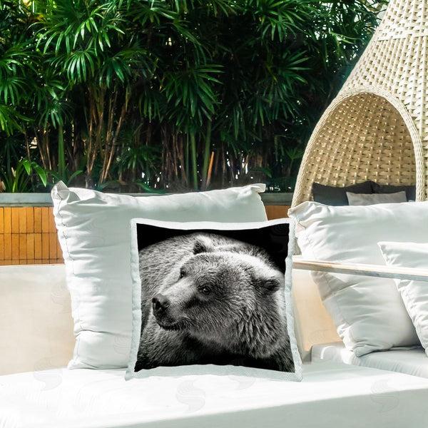 Stupell Industries Kathy Mansfield | Bear Looking Left Printed Throw Pillow