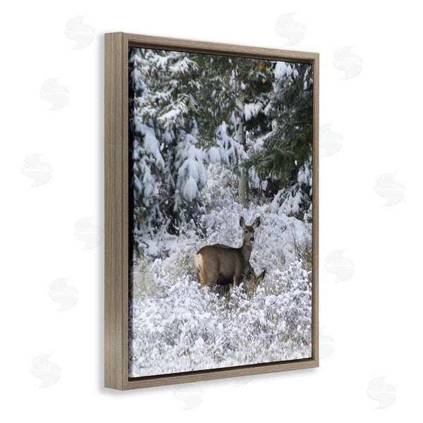 Stupell Industries Kathy Mansfield | Deer In Winter Trees Wall Art