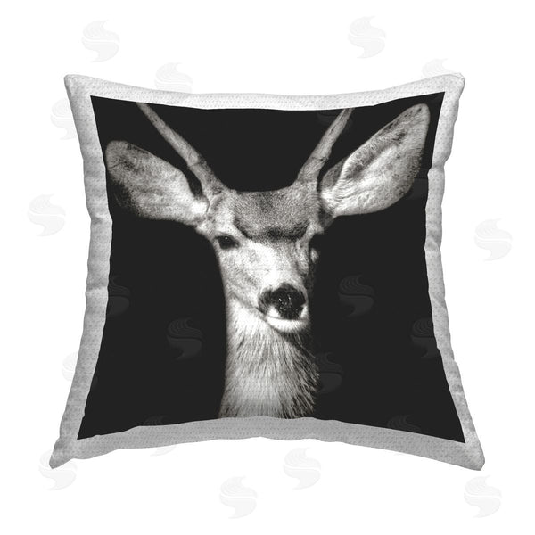 Stupell Industries Kathy Mansfield | Gazing Deer Portrait Printed Throw Pillow