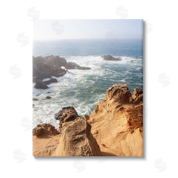 stupell industries Kathy Mansfield | Sea Cove Splashing Waves Wall Art