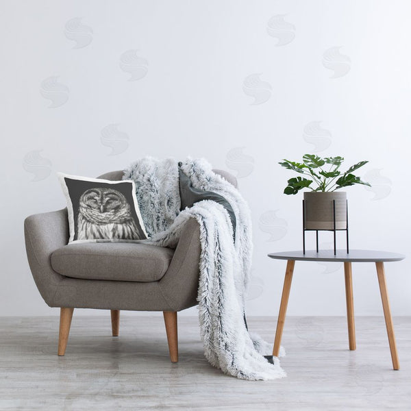 Stupell Industries Kathy Mansfield | Sleeping Owl Portrait Printed Throw Pillow