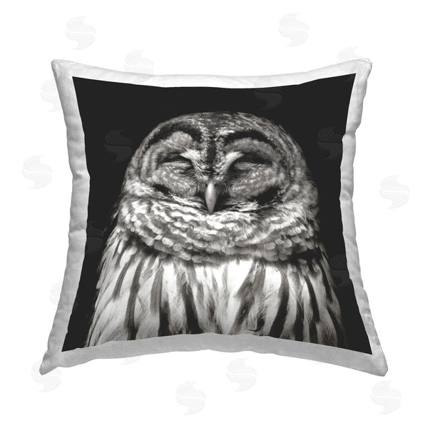 stupell industries Kathy Mansfield | Sleeping Owl Portrait Printed Throw Pillow