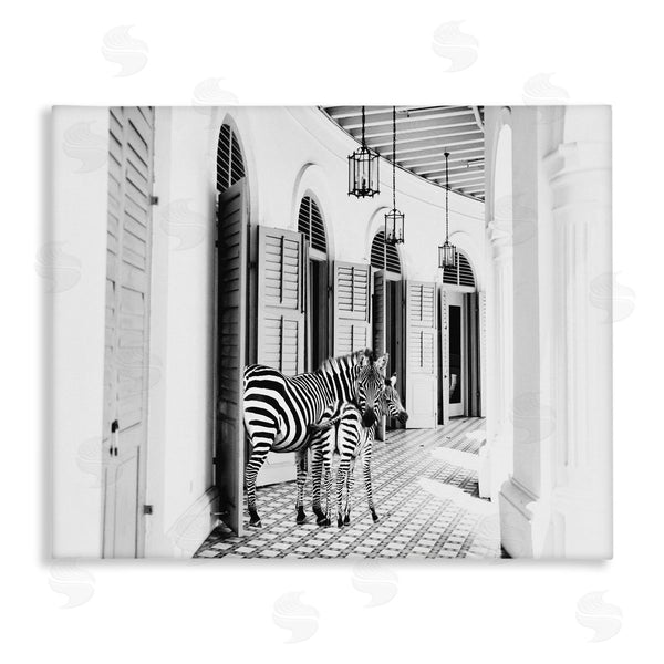 stupell industries Kathy Mansfield | Zebra Safari Animals in Traditional Home Architecture Wall Art
