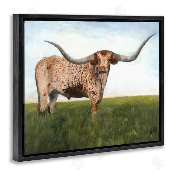 Stupell Industries Kathy Winkler  | Beautiful Horns Cattle