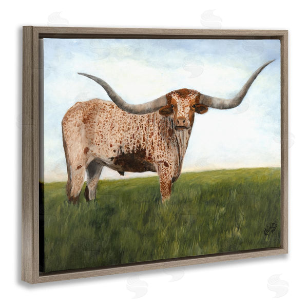 Stupell Industries Kathy Winkler  | Beautiful Horns Cattle